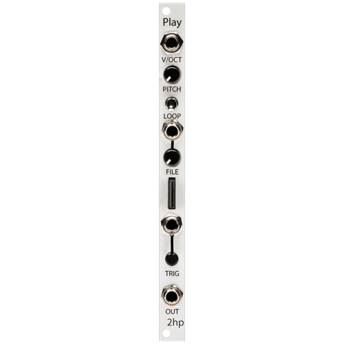 2hp Play Eurorack Sample Player Module (Silver)