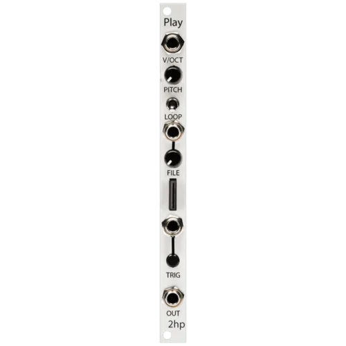 2hp Play Eurorack Sample Player Module (Silver)