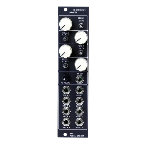 ADDAC 103 T-Networks Eurorack 4 Voices Percussion Module