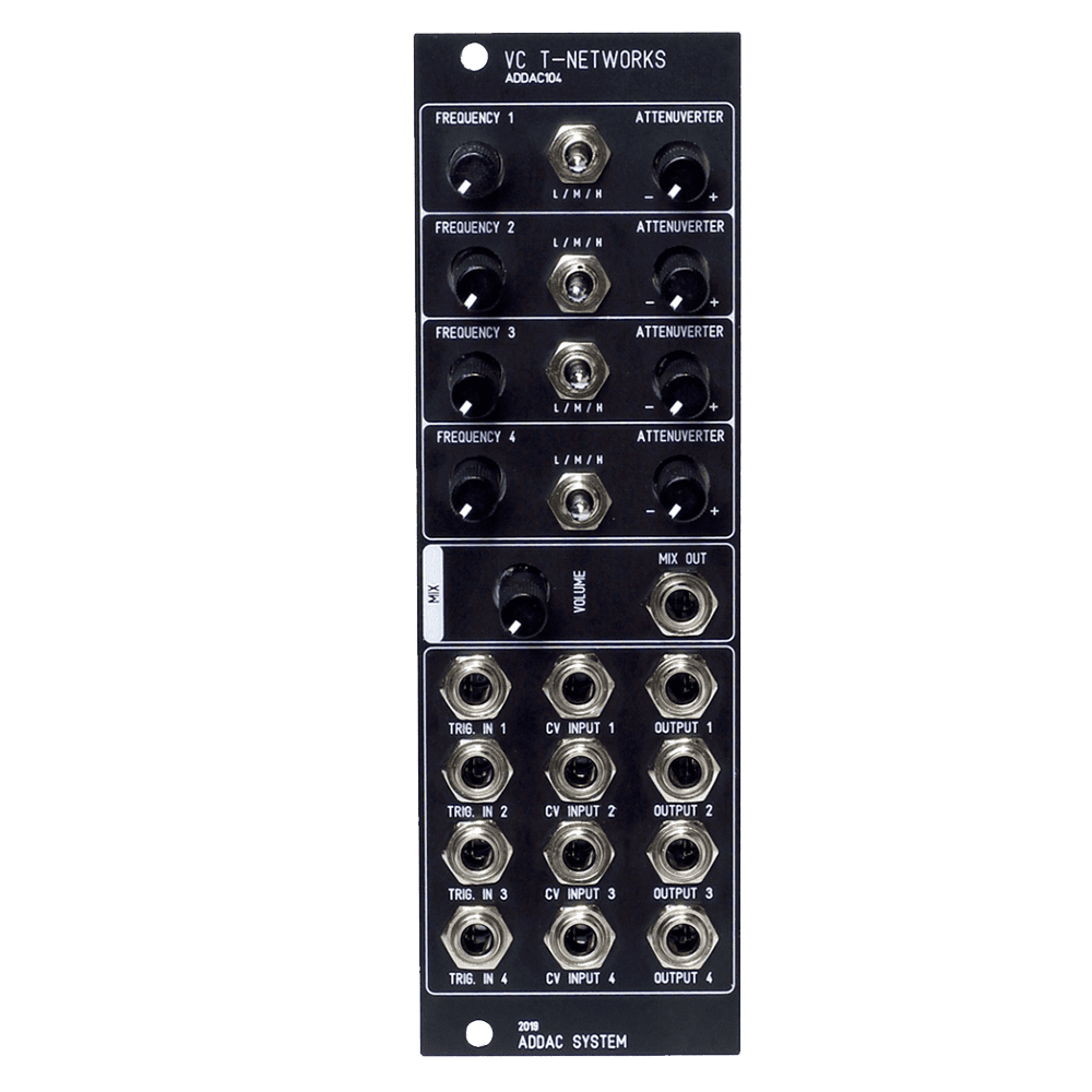 ADDAC 104 VC-T Networks Eurorack Quad Percussion Module (Black)