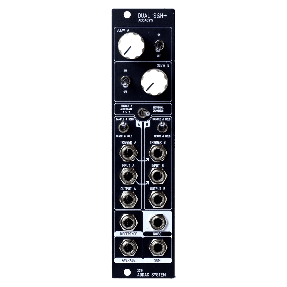 ADDAC 215 Dual Sample + Hold Eurorack Module (Black)