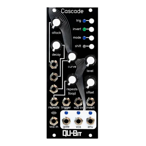 Qu-Bit Electronix Cascade Eurorack Envelope Generator Module (Black)
