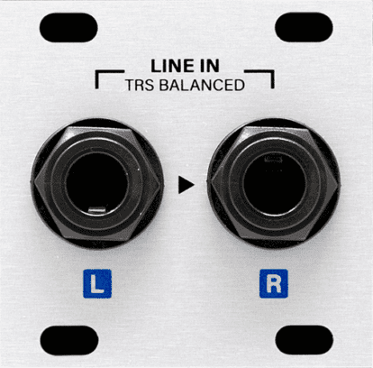 Intellijel Stereo Line In Jacks 1U Eurorack Audio Input Module