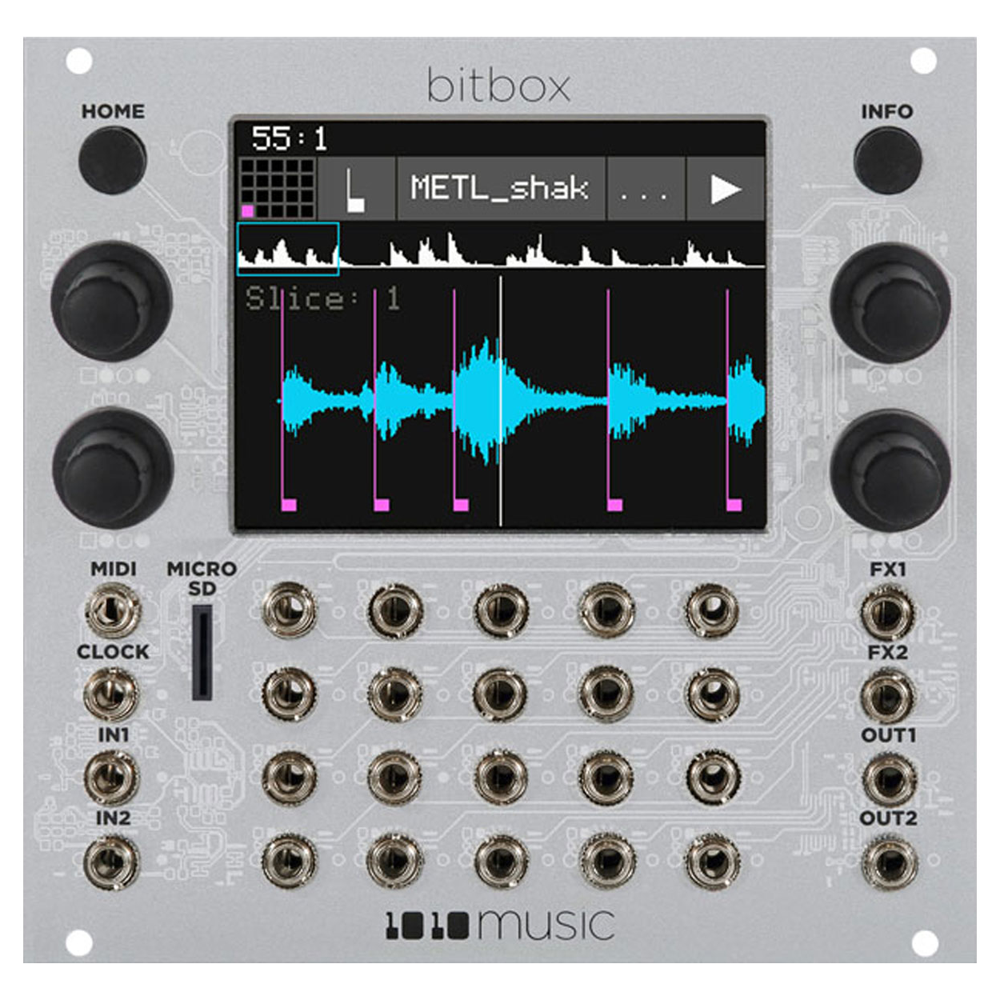 1010 Music Bitbox Mk2 Eurorack Sampler Module (Silver)