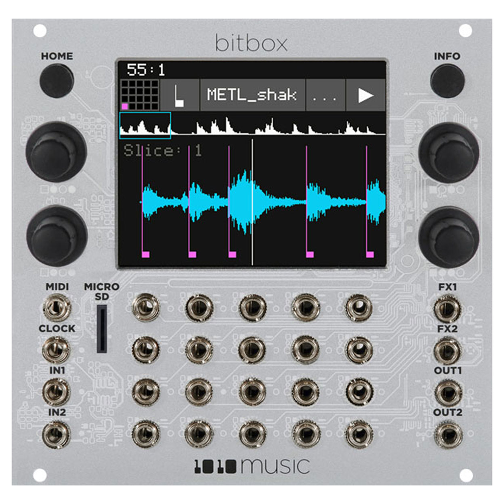 1010 Music Bitbox Mk2 Eurorack Sampler Module (Silver)