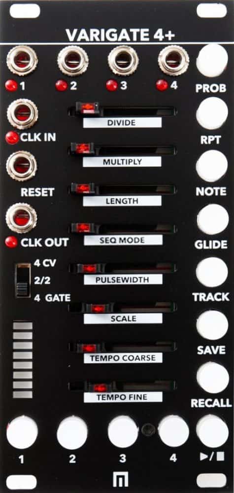 Malekko Varigate 4+ Eurorack Sequencer Module (Black)