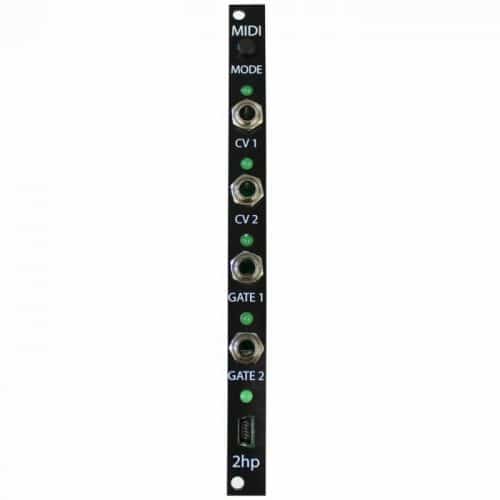 2hp MIDI Eurorack MIDI Interface Module (Black)