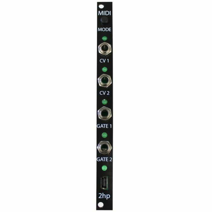 2hp MIDI Eurorack MIDI Interface Module (Black)