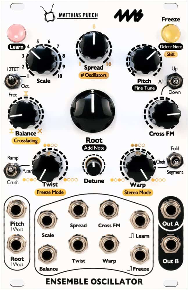 4ms Ensemble Oscillator Eurorack Module (White)