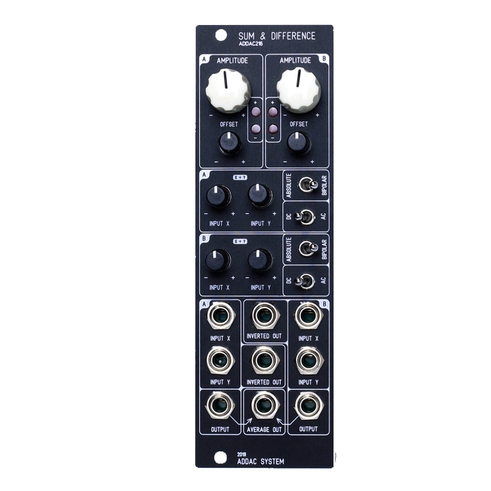 ADDAC 216 Eurorack Dual Attenuverter and CV Processor Module