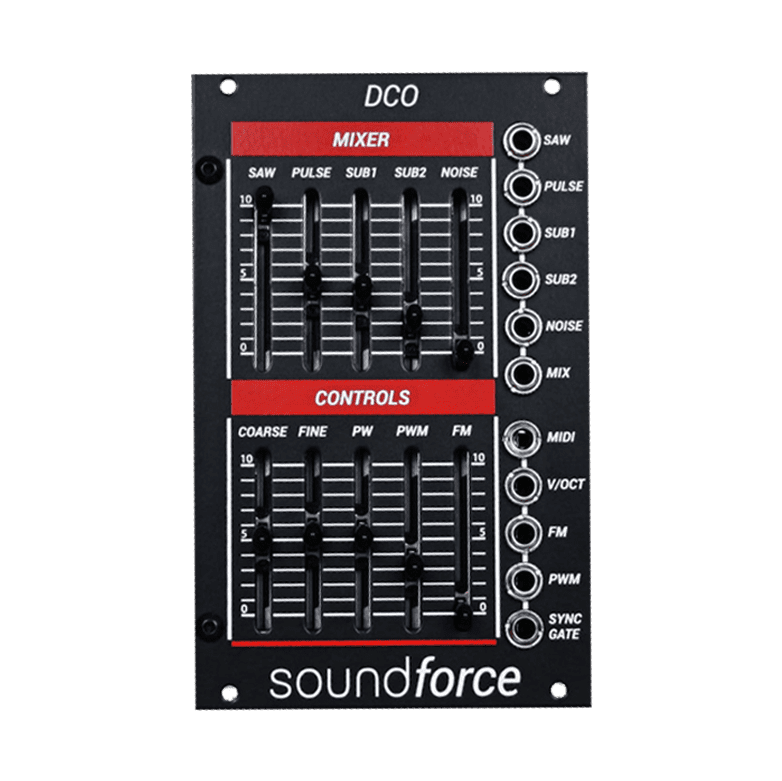 Soundforce DCO Eurorack Oscillator Module (Juno 60 Black)