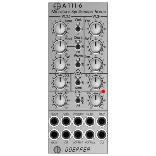 Doepfer A-111-6 Minature Synth Eurorack Full Voice Module
