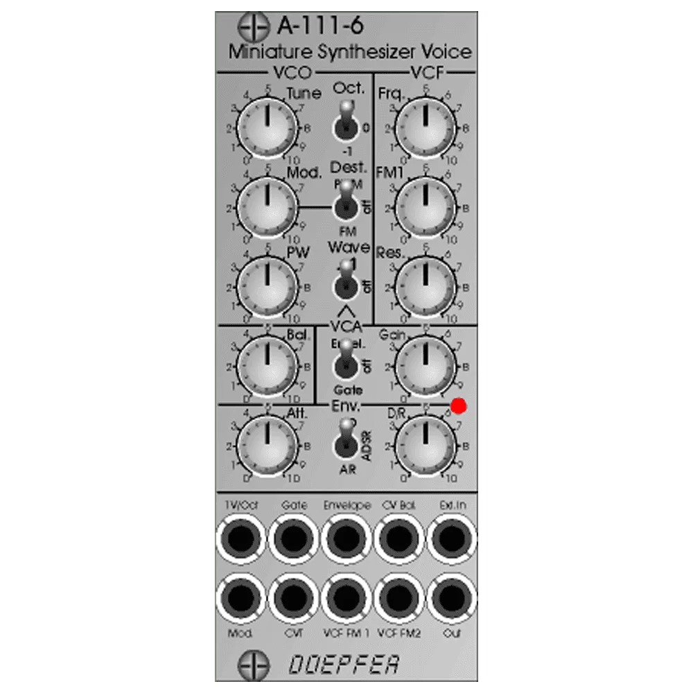 Doepfer A-111-6 Minature Synth Eurorack Full Voice Module