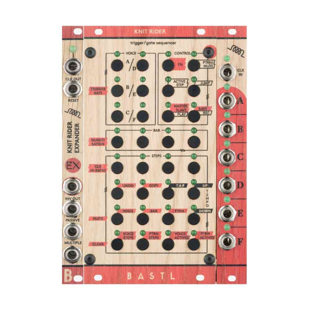 Bastl Instruments Knit Rider Bundle Eurorack Sequencer Module (Wood)