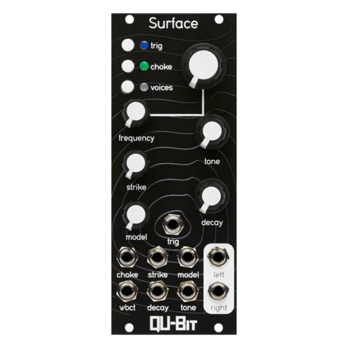 Qu-Bit Electronix Surface Eurorack Physical Modelling Voice Module (Black)