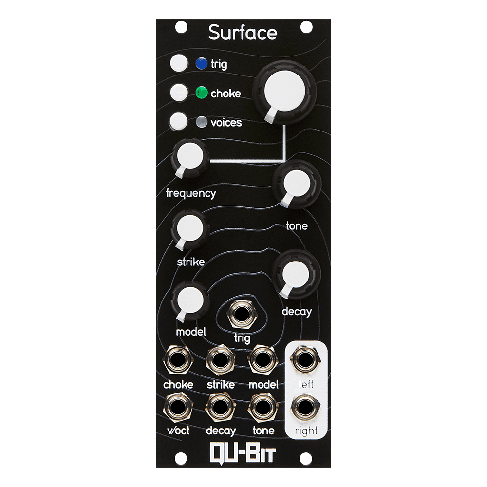 Qu-Bit Electronix Surface Eurorack Physical Modelling Voice Module