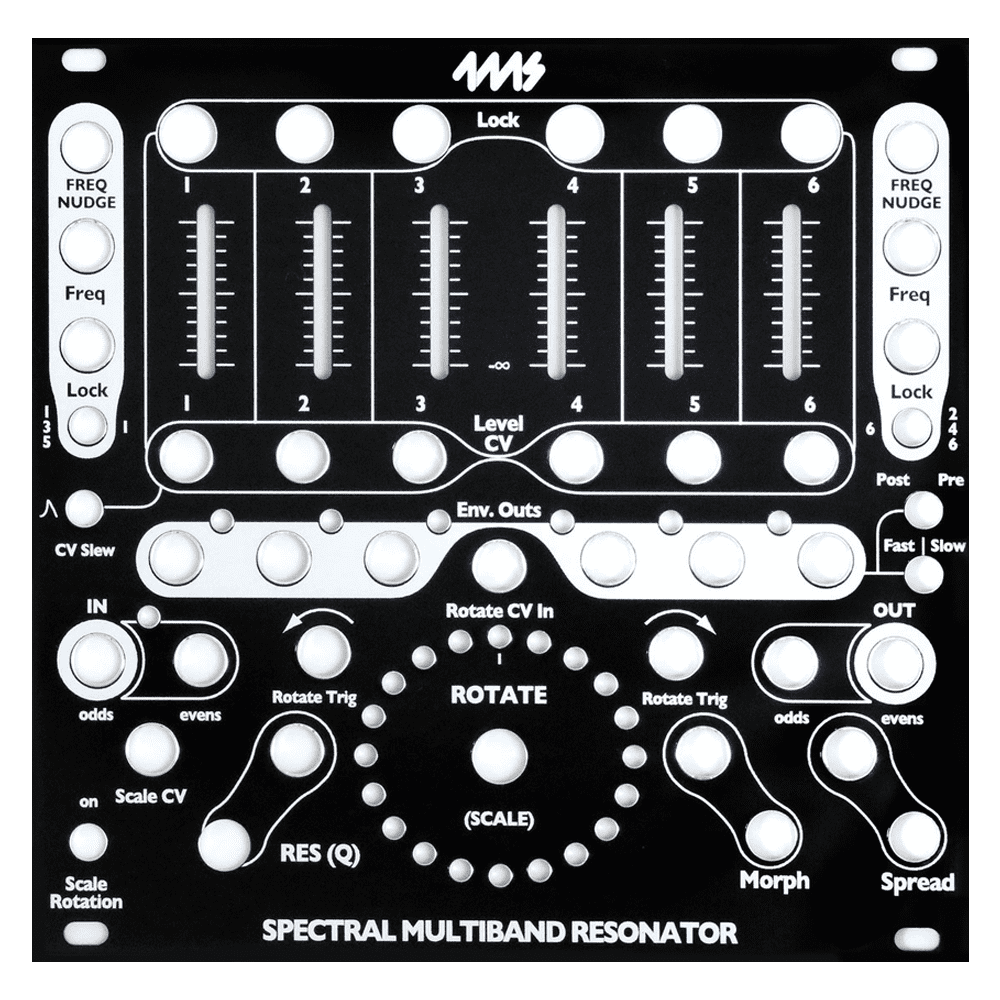 4ms Spectral Multiband Resonator Black Faceplate (Faceplate Only)