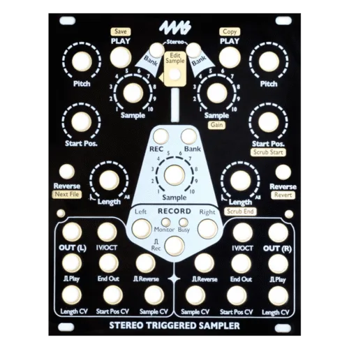 4ms Stereo Triggered Sampler Black Faceplate (Faceplate Only)