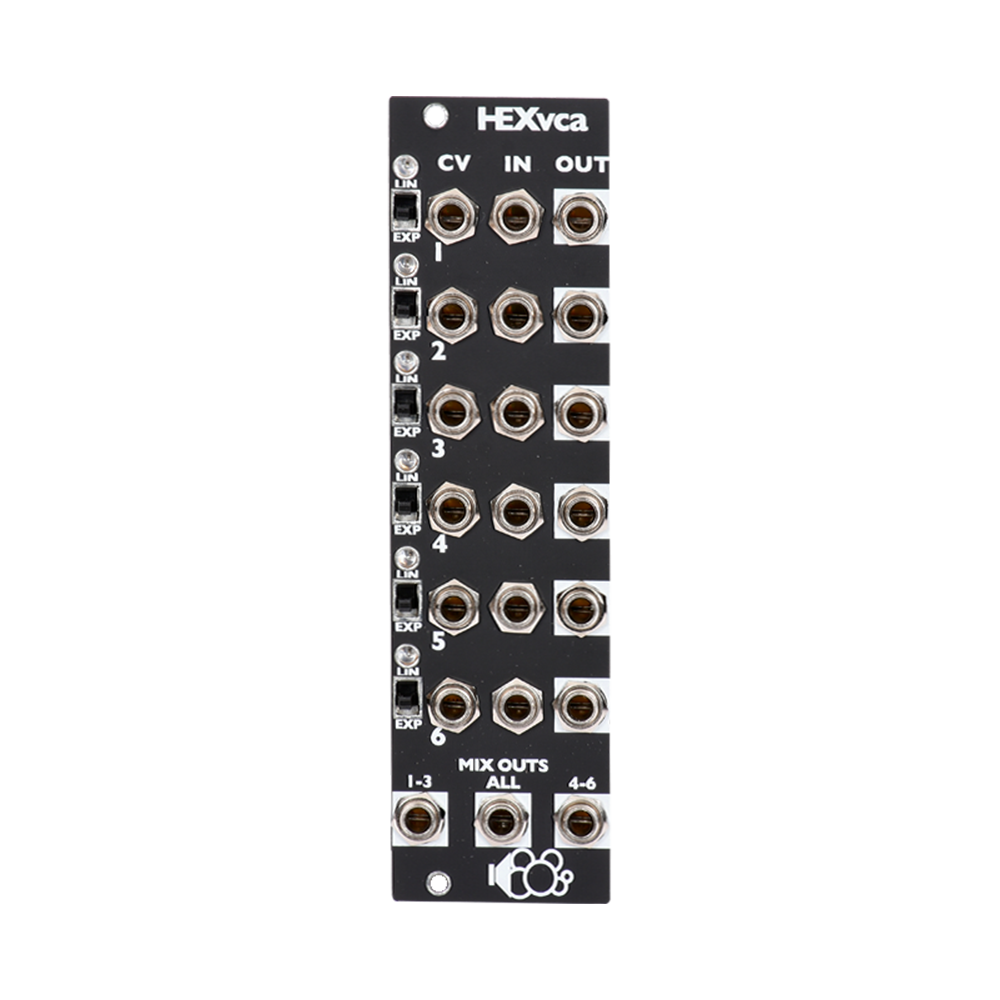 Bubblesound HEXvca Eurorack Sextet VCA Module