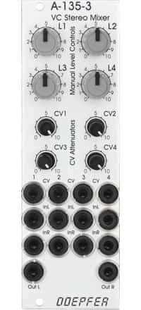 Doepfer A-135-3 Eurorack Voltage Controlled Stereo Mixer Module