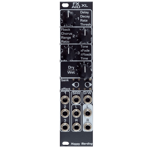 Happy Nerding FX Aid XL Eurorack Stereo Multi-FX Module (Black)