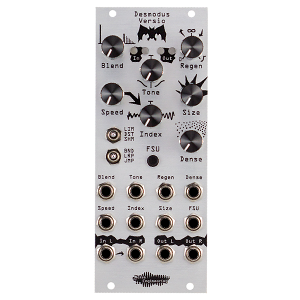 Noise Engineering Desmodus Versio Eurorack Reverb and DSP Module (Silver)