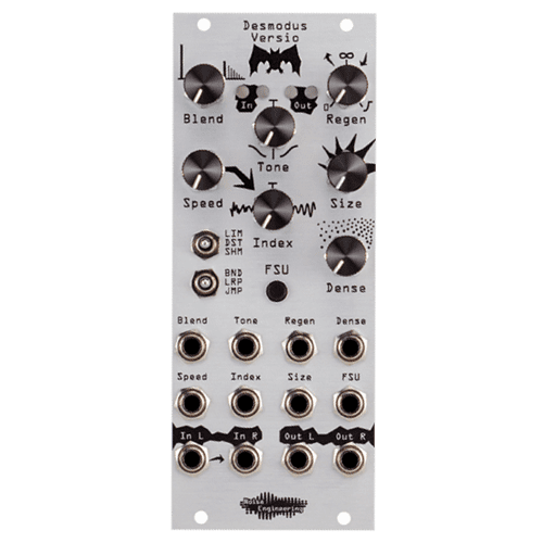 Noise Engineering Desmodus Versio Eurorack Reverb and DSP Module (Silver)