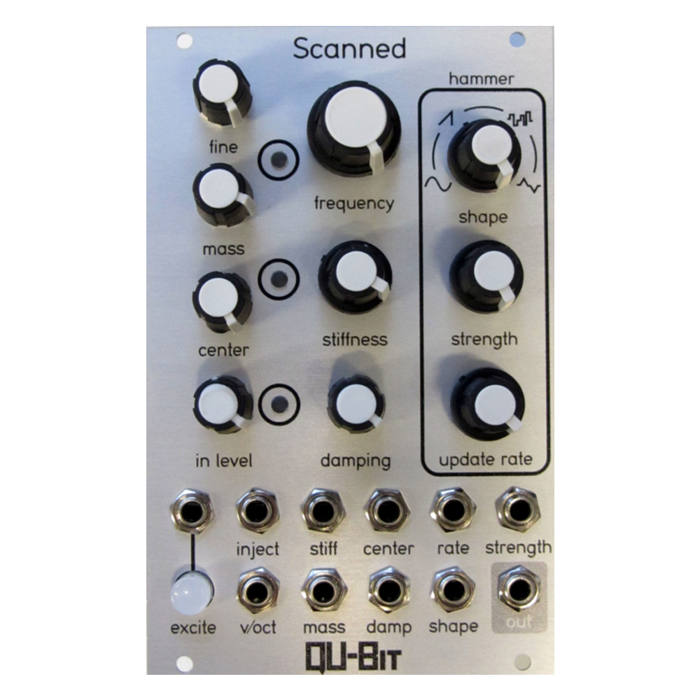 Qu-Bit Electronix Scanned Eurorack Wavetable VCO Module (Silver)