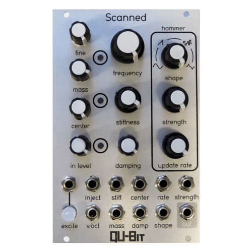 Qu-Bit Electronix Scanned Eurorack Wavetable VCO Module (Silver)