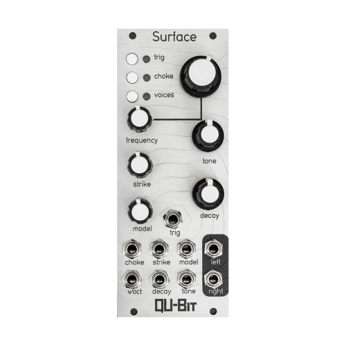 Qu-Bit Electronix Surface Eurorack Physical Modelling Voice Module (Silver)