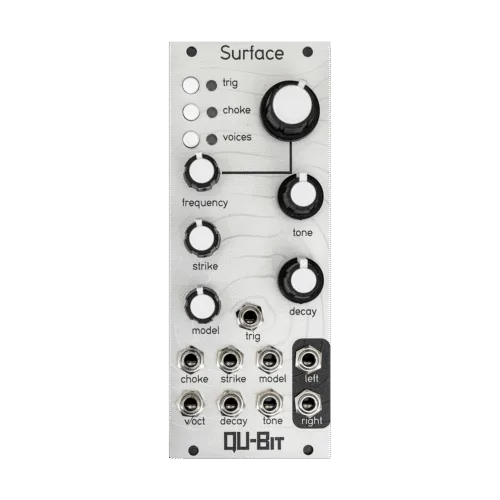 Qu-Bit Electronix Surface Eurorack Physical Modelling Voice Module (Silver)