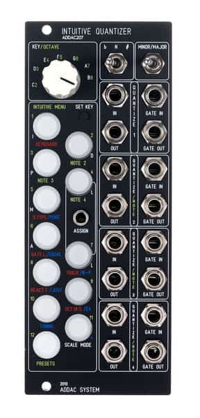 ADDAC 207 Intuitive Eurorack Quantizer Module (Black)