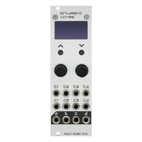 Big T Music Ornament and Crime Eurorack Module (uO_C) (Silver)