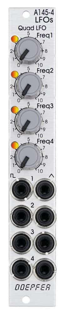 Doepfer A-145-4 Eurorack Quad LFO Module (SIlver)