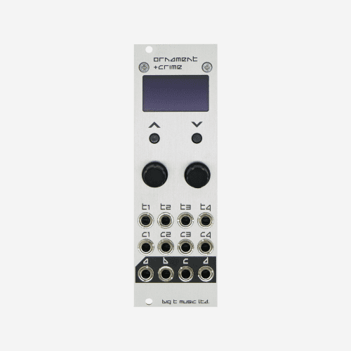 Big T Music Ornament and Crime Eurorack Module (uO_C) (Silver)