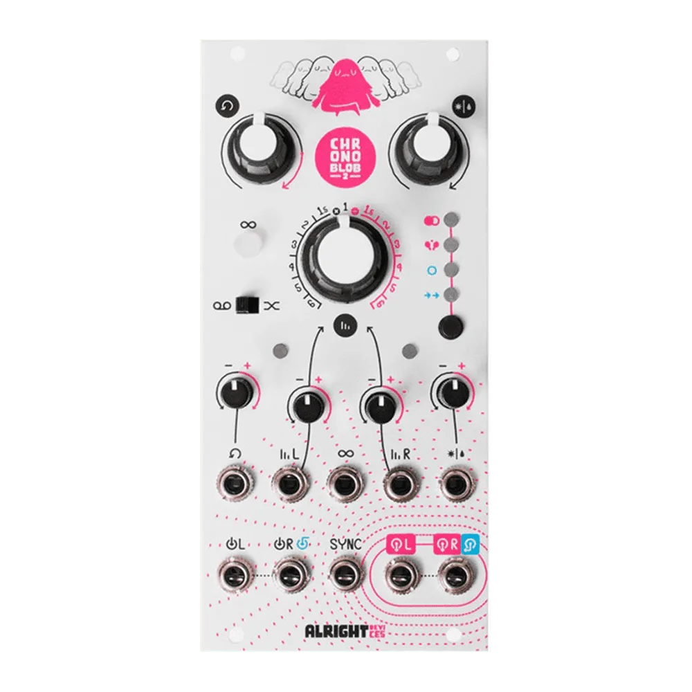 Alright Devices Chronoblob 2 モジュラーシンセ Alright Devices Chronoblob Mk2 Eurorack Delay Module - Elevator Sound