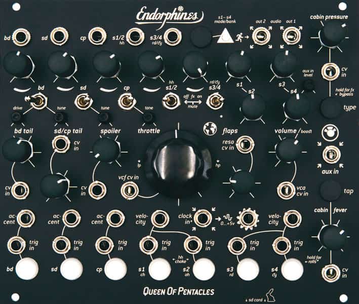 Endorphin.es Queen of Pentacles Eurorack Drum Module (Black)