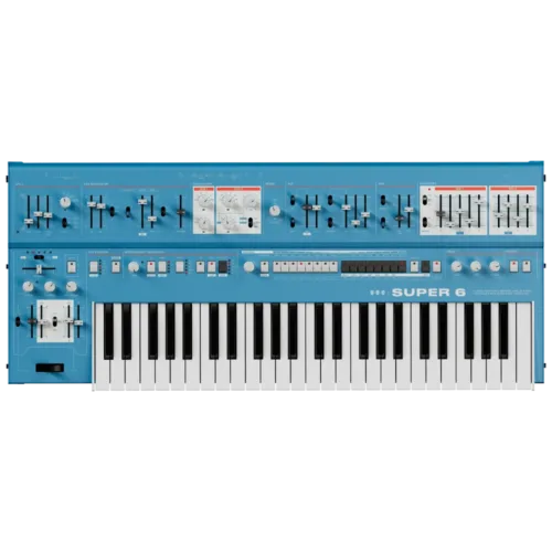 UDO Super 6 Binaural Polyphonic Analog Hybrid Synthesiser (Blue)