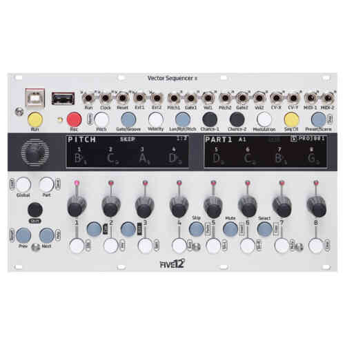 Five12 Vector MKII Eurorack Sequencer Module (Silver)