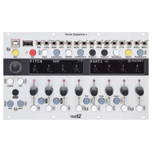 Five12 Vector MKII Eurorack Sequencer Module (Silver)