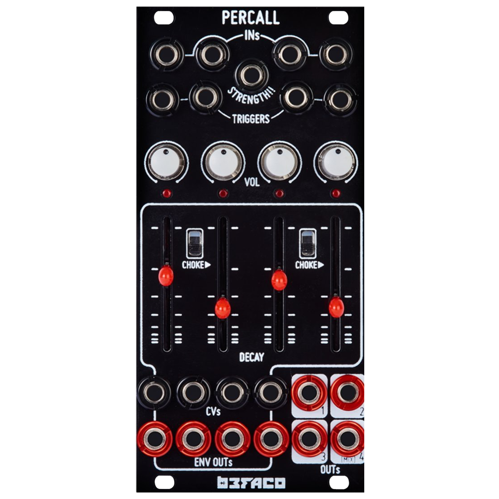 Befaco Percall Quad Percussive VCA/AD Envelope Eurorack Module