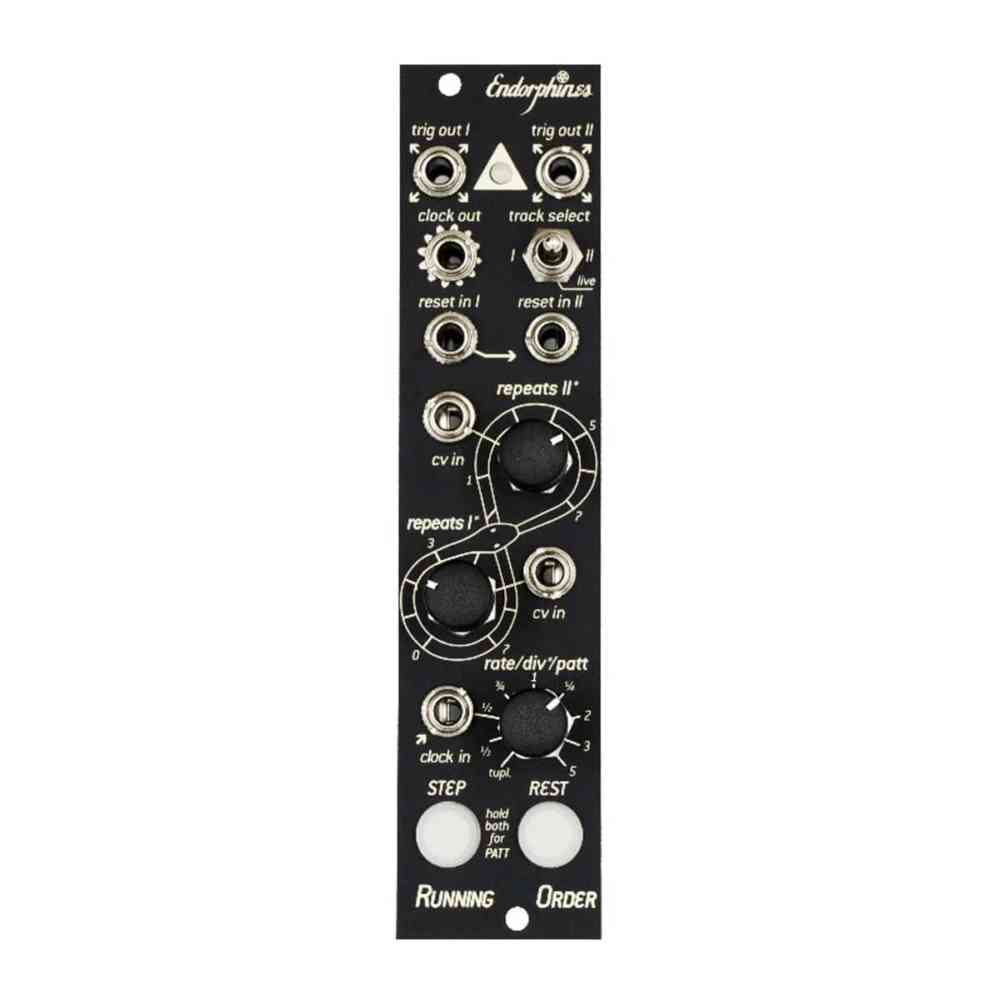 Endorphin.es Running Order Eurorack Sequencer Module (3U – Black)