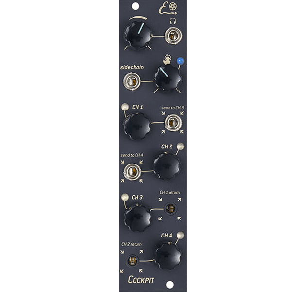 Endorphin.es Cockpit 2 Eurorack Mixer Module (3U – Black)