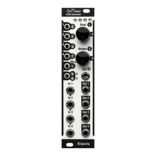 Klavis CalTrans Eurorack CV Calibrator and Transposer Module (Silver)