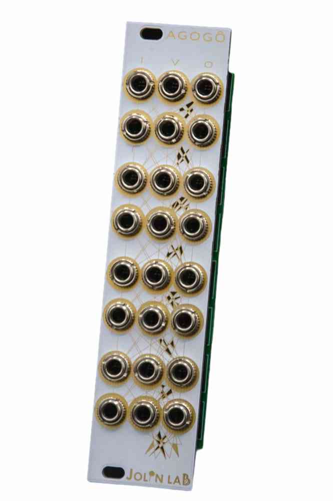 Jolin Lab Agogo LPG Eurorack Mixer Module (White Mirror)