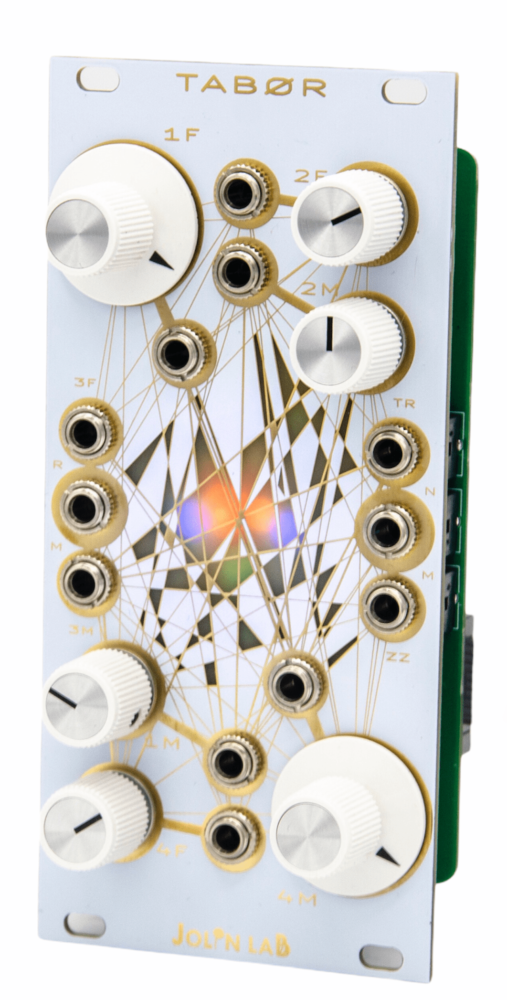 Jolin Lab Tabor Eurorack Rhythmic Oscillator Module (White Mirror)