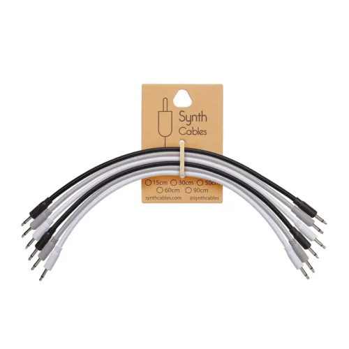 Synth Cables Premium Braided Eurorack Cables (6 pack) 30cm Mixed
