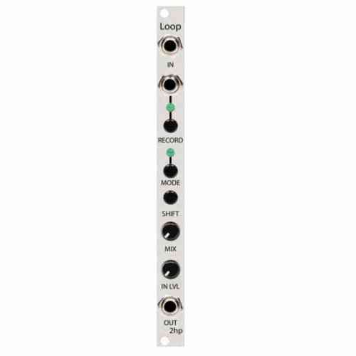 2hp Loop Audio Recorder and Looper Eurorack Module (Silver)