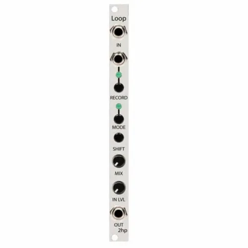 2hp Loop Audio Recorder and Looper Eurorack Module (Silver)