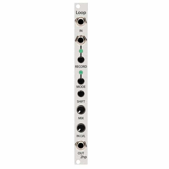 2hp Loop Audio Recorder and Looper Eurorack Module (Silver)